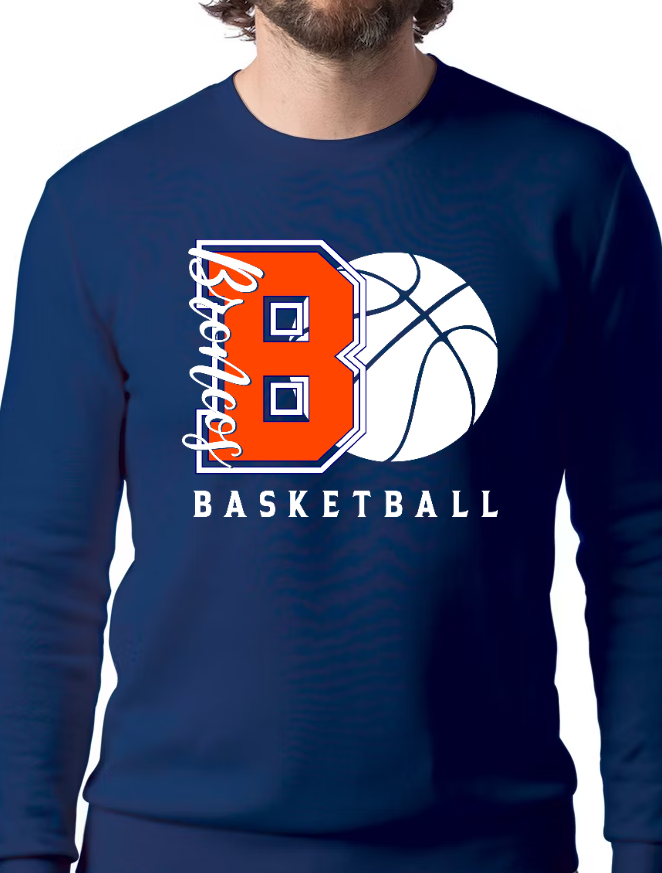 Broncos Basketball Long Sleeve Front